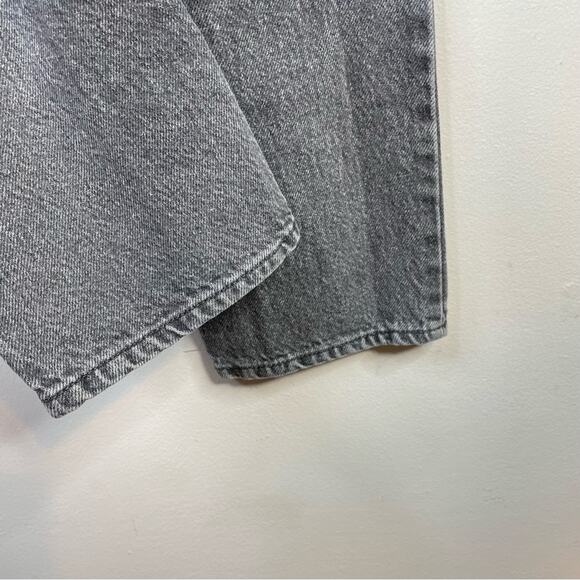 Pacsun Eco Gray High Waisted Straight Leg Button Fly Ankle Cropped Jeans 23 - Picture 7 of 13